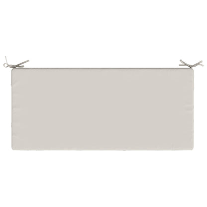 Bench Cushion SOEST 100% Polyester White 120 x 50 x 8 cm