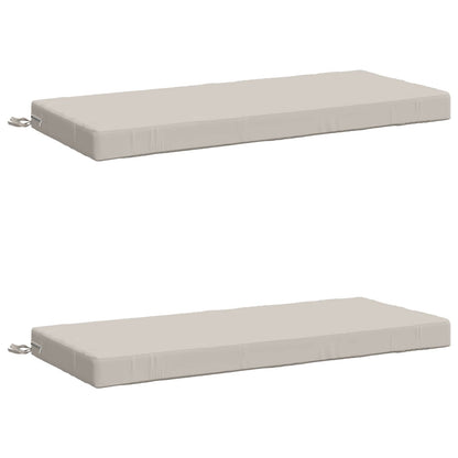 2-Piece Bench Cushions SOEST 2 pcs 100% Polyester White
