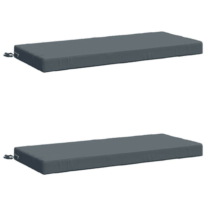 2-Piece Bench Cushions SOEST 2 pcs 100% Polyester Blue