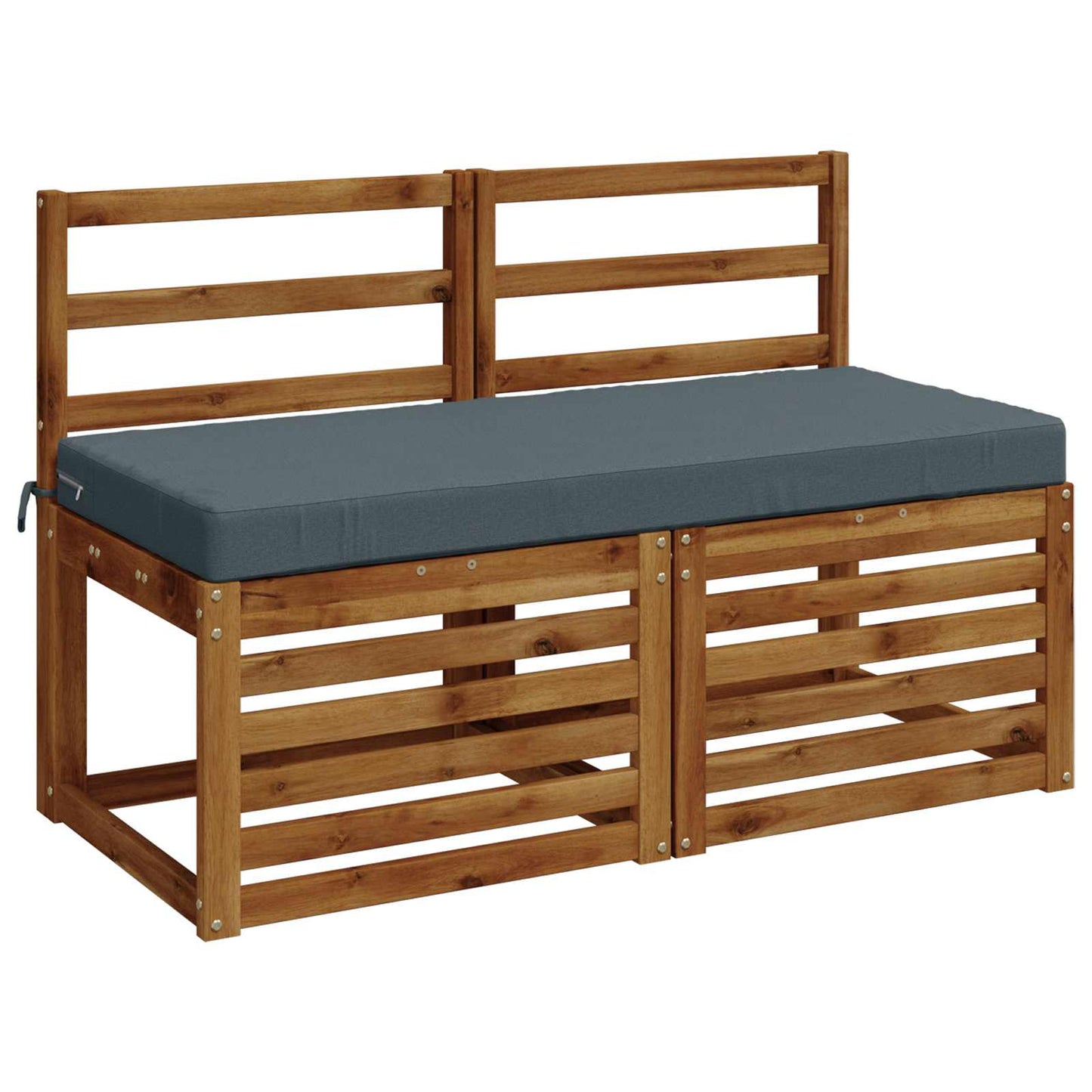 2-Piece Bench Cushions SOEST 2 pcs 100% Polyester Blue
