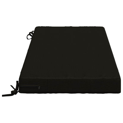 Bench Cushion SOEST 100% Polyester Black 120 x 50 x 8 cm