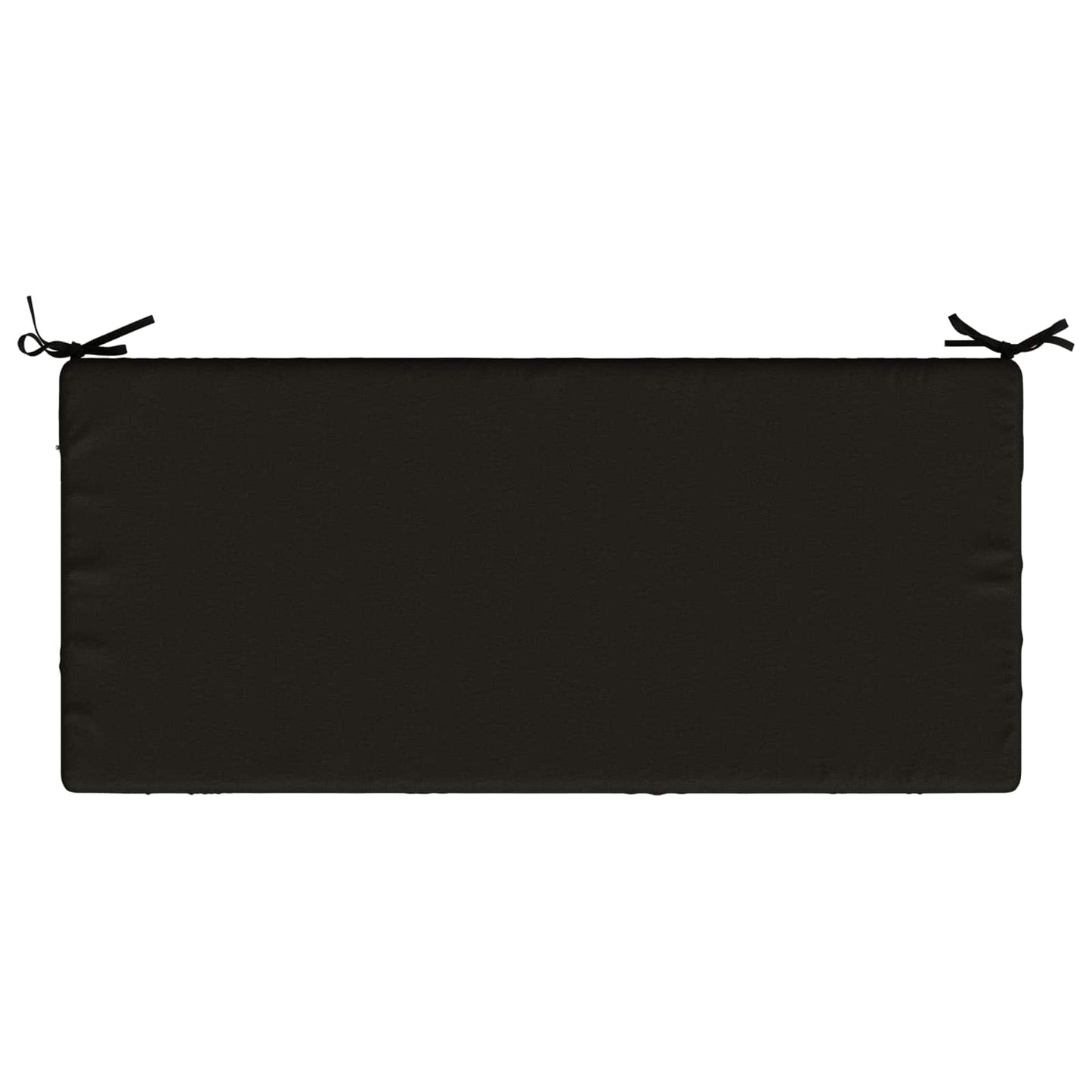 Bench Cushion SOEST 100% Polyester Black 120 x 50 x 8 cm
