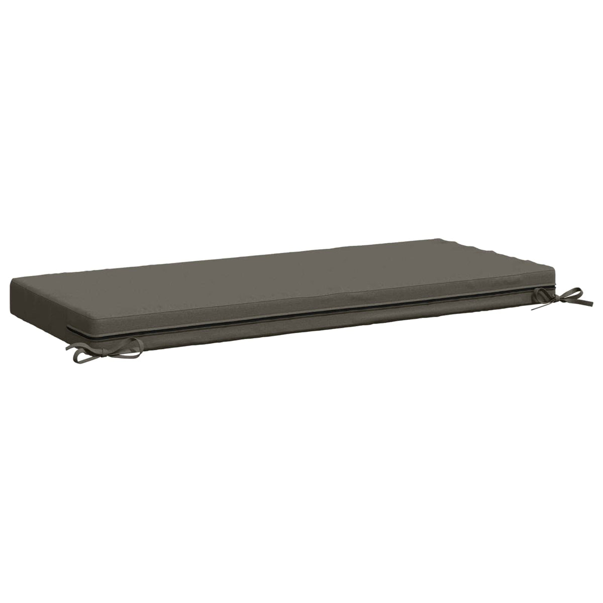 Bench Cushion SOEST 100% Polyester Grey 120 x 50 x 8 cm