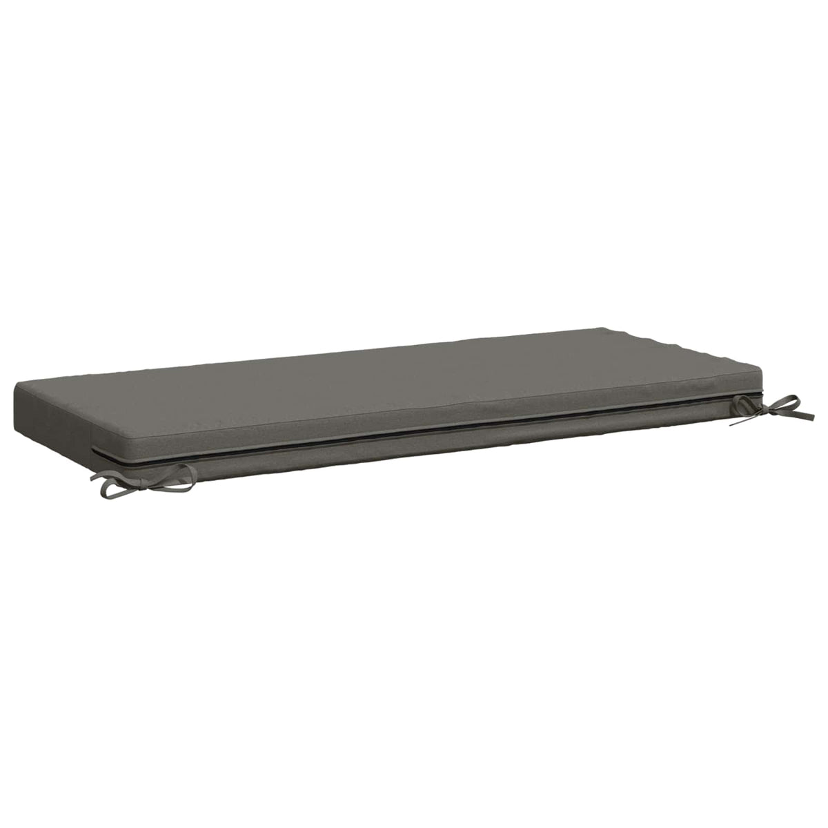 Bench Cushions SOEST 2 pcs 100% Polyester Grey 120 x 50 x 8 cm