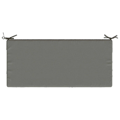 Bench Cushions SOEST 2 pcs 100% Polyester Grey 120 x 50 x 8 cm