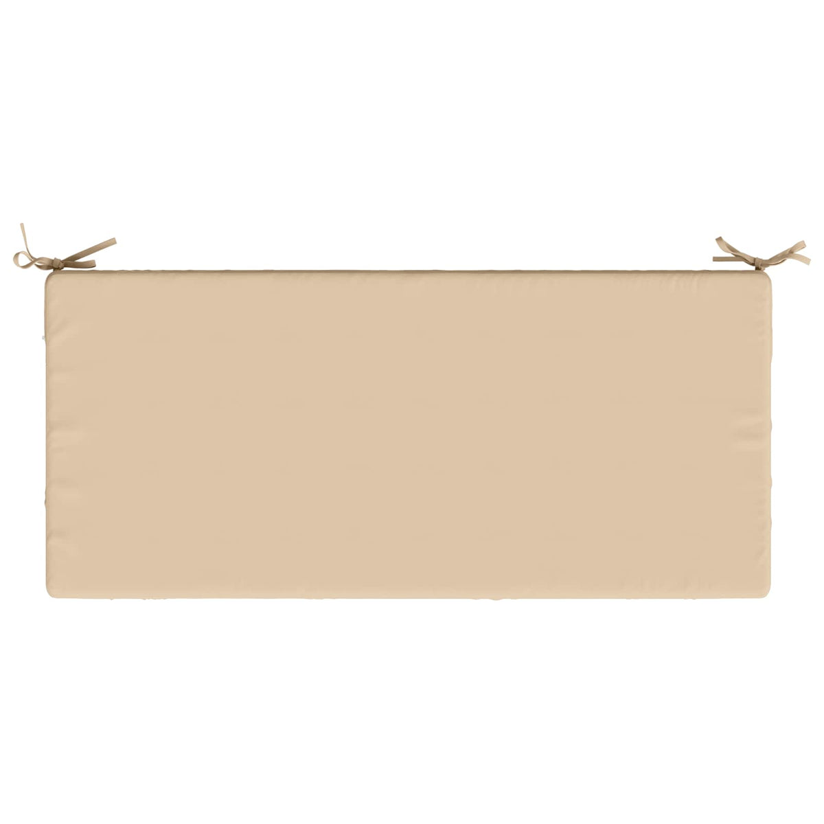 2-Piece Bench Cushions SOEST 2 pcs 100% Polyester Cream