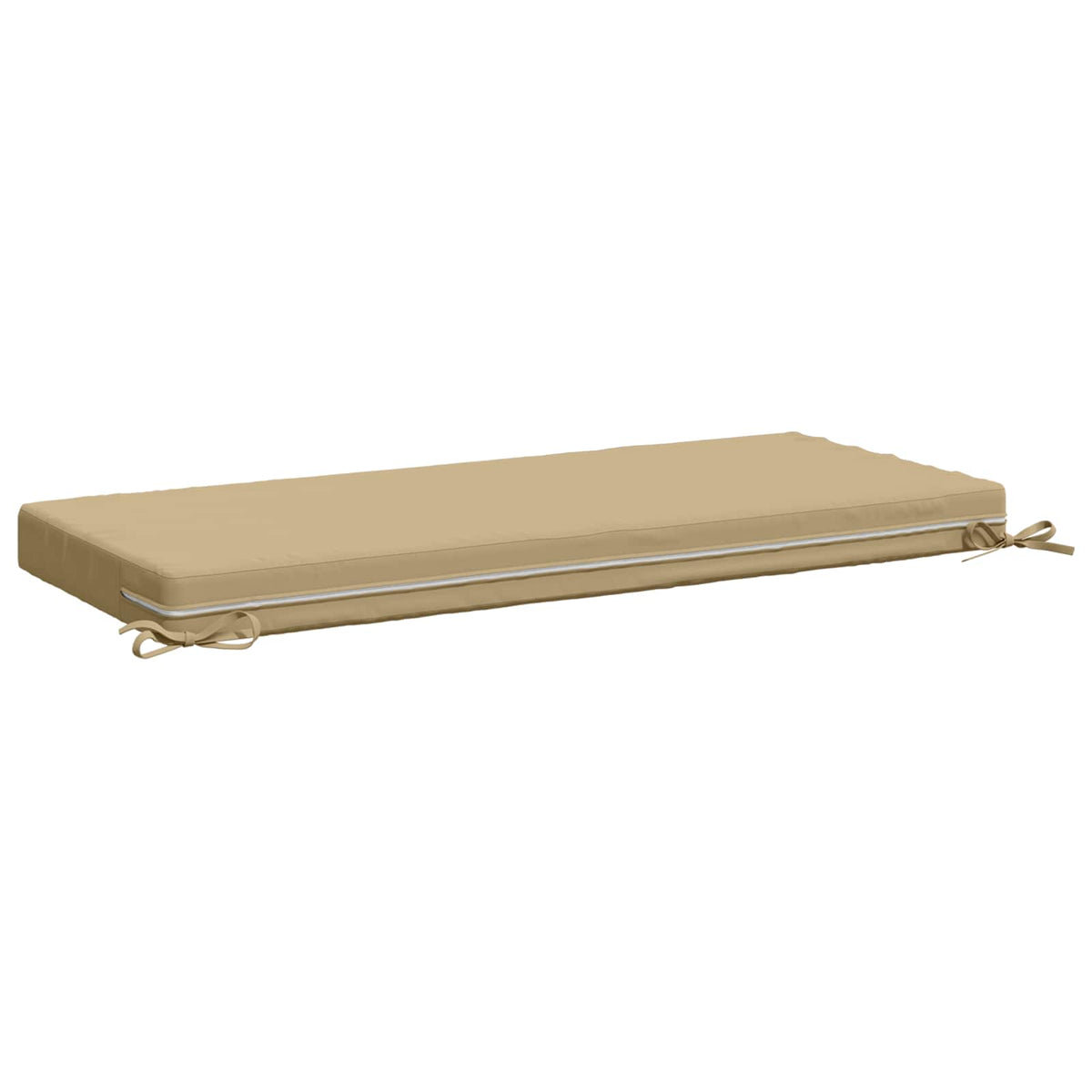 Bench Cushion SOEST 100% Polyester Beige 120 x 50 x 8 cm