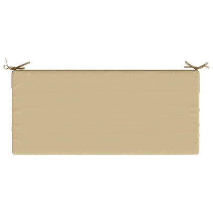 Bench Cushion SOEST 100% Polyester Beige 120 x 50 x 8 cm