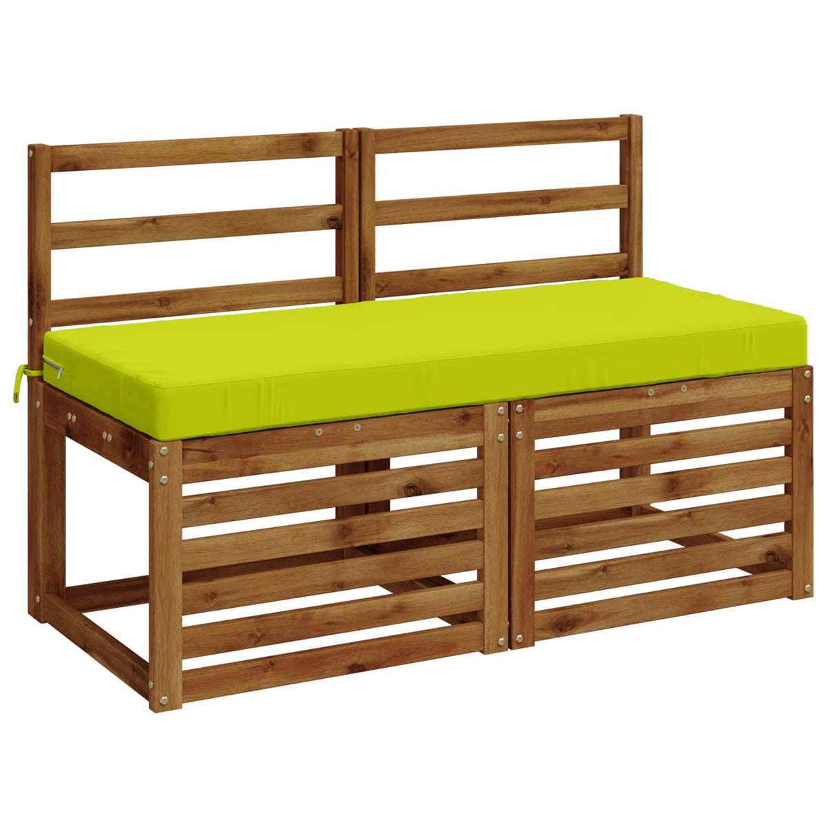Bench Cushion SOEST 100% Polyester Bright Green 120 x 50 x 8 cm