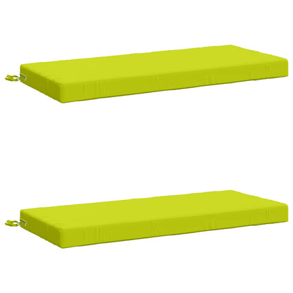 2-Piece Bench Cushions SOEST 2 pcs 100% Polyester Bright Green