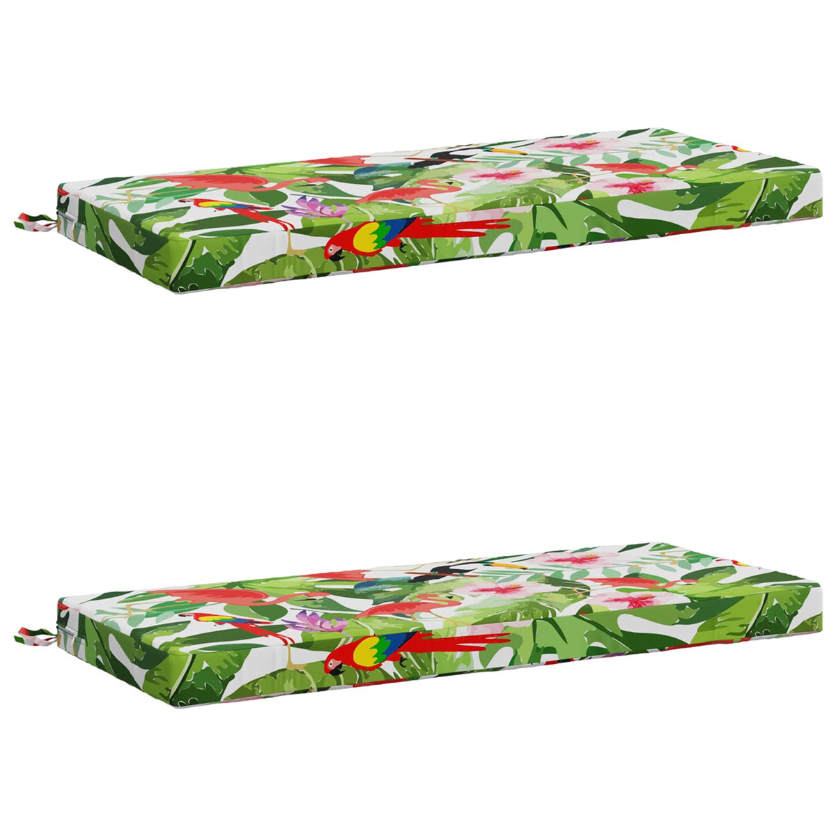 2-Piece Bench Cushions SOEST 2 pcs 100% Polyester Multicolour
