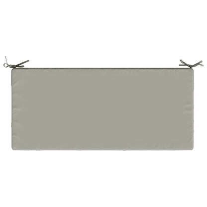 Bench Cushion SOEST 100% Polyester Grey 120 x 50 x 8 cm