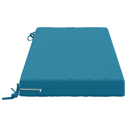 Bench Cushion SOEST 100% Polyester Light Blue 120 x 50 x 8 cm