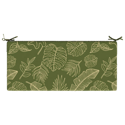 Bench Cushion SOEST 100% Polyester Leaf Design 120 x 50 x 8 cm