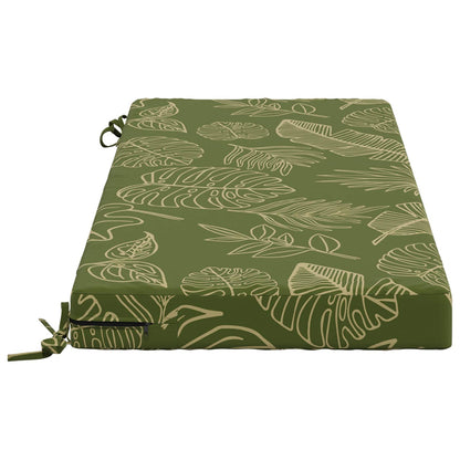 2-Piece Bench Cushions SOEST 2 pcs 100% Polyester Leaf Design