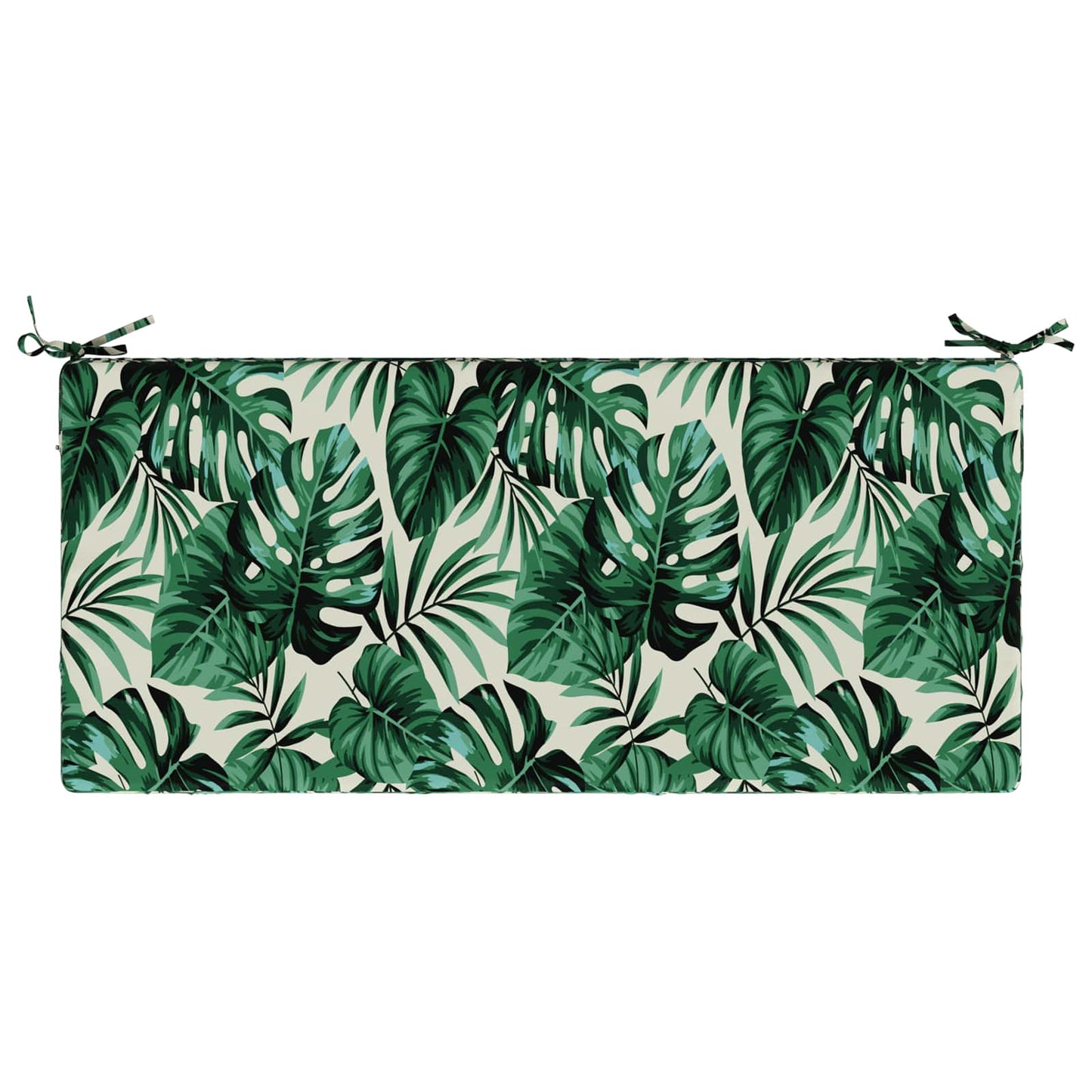 Bench Cushion SOEST 100% Polyester Leaf Pattern 120 x 50 x 8 cm