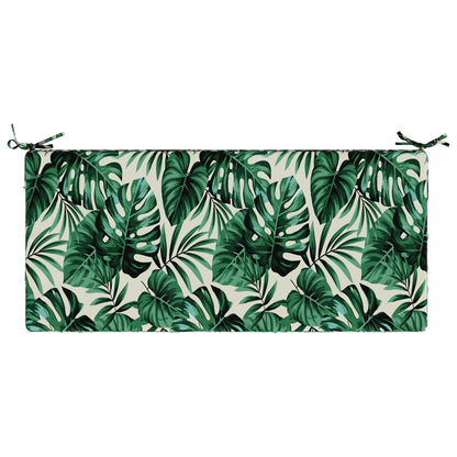 Bench Cushion SOEST 100% Polyester Leaf Pattern 120 x 50 x 8 cm