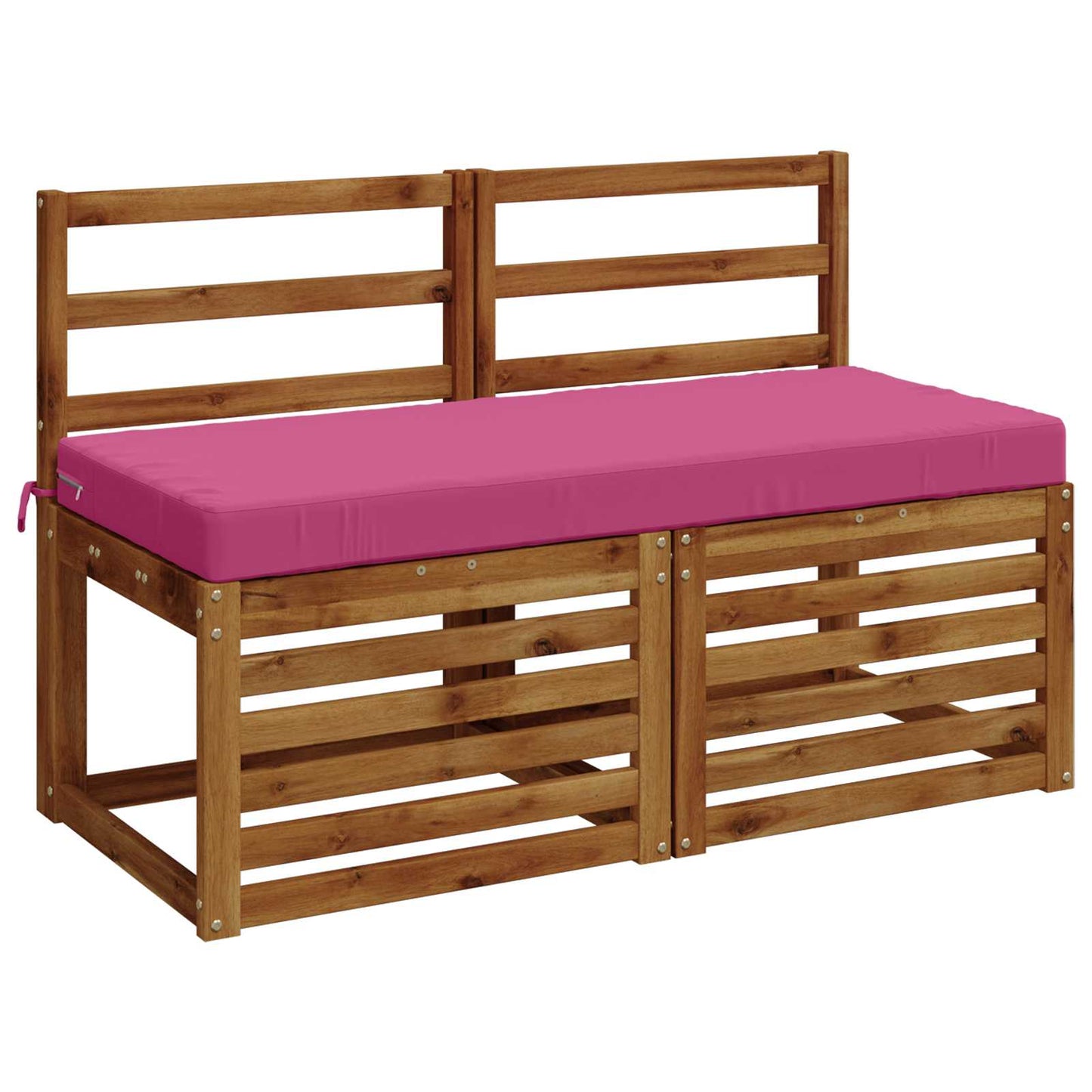 Bench Cushion SOEST 100% Polyester Pink 120 x 50 x 8 cm
