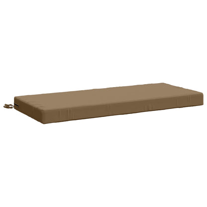 2-Piece Bench Cushions SOEST 2 pcs 100% Polyester Taupe