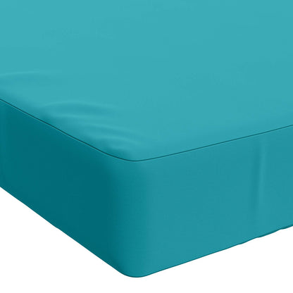 Bench Cushion SOEST 100% Polyester Turquoise 120 x 50 x 8 cm