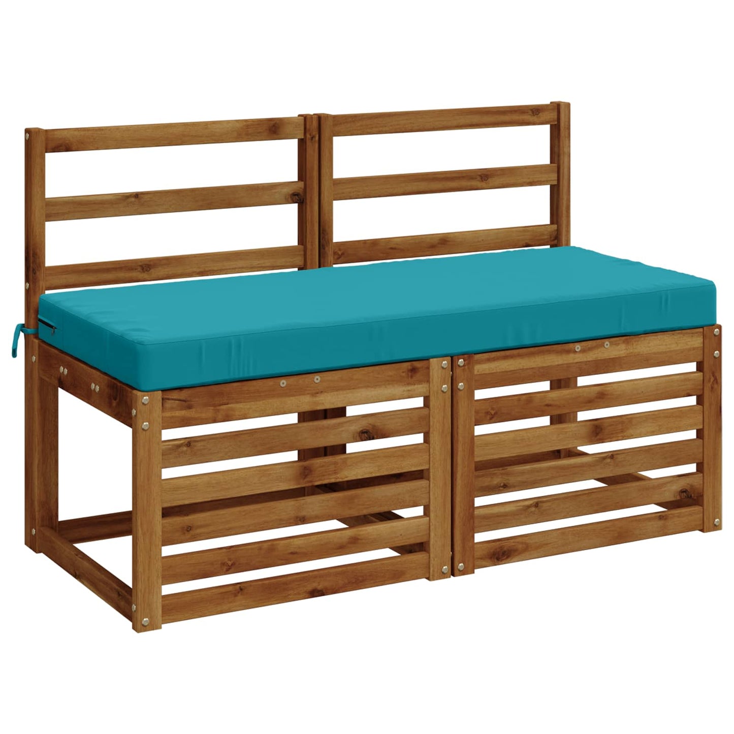 Bench Cushion SOEST 100% Polyester Turquoise 120 x 50 x 8 cm