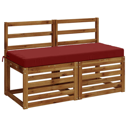 Bench Cushion SOEST 100% Polyester Wine Red 120 x 50 x 8 cm