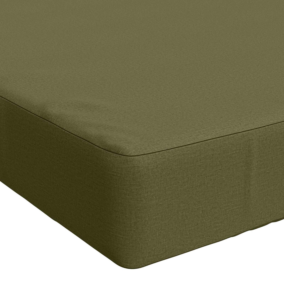 Bench Cushion SOEST 100% Polyester Olive Green 140 x 50 x 8 cm