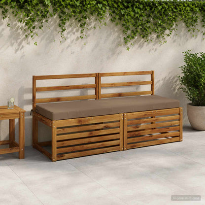 Bench Cushion SOEST 100% Polyester Taupe 150 x 50 x 8 cm