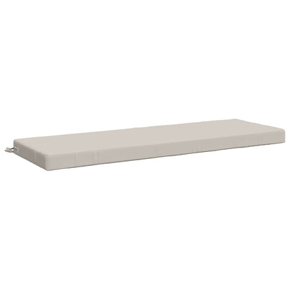 Bench Cushion SOEST 100% Polyester White 140 x 50 x 8 cm