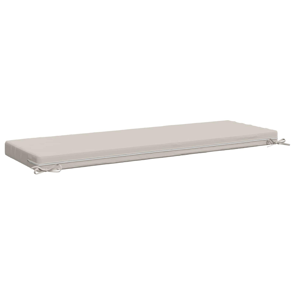 Bench Cushion SOEST 100% Polyester White 140 x 50 x 8 cm