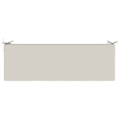Bench Cushion SOEST 100% Polyester White 140 x 50 x 8 cm