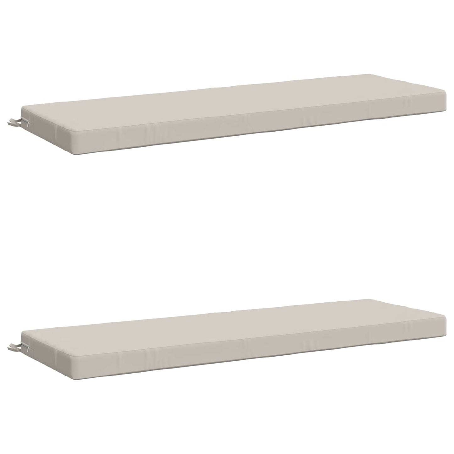 2-Piece Bench Cushions SOEST 2 pcs 100% Polyester White