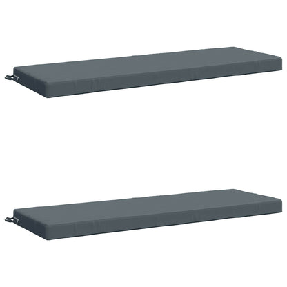 2-Piece Bench Cushions SOEST 2 pcs 100% Polyester Blue