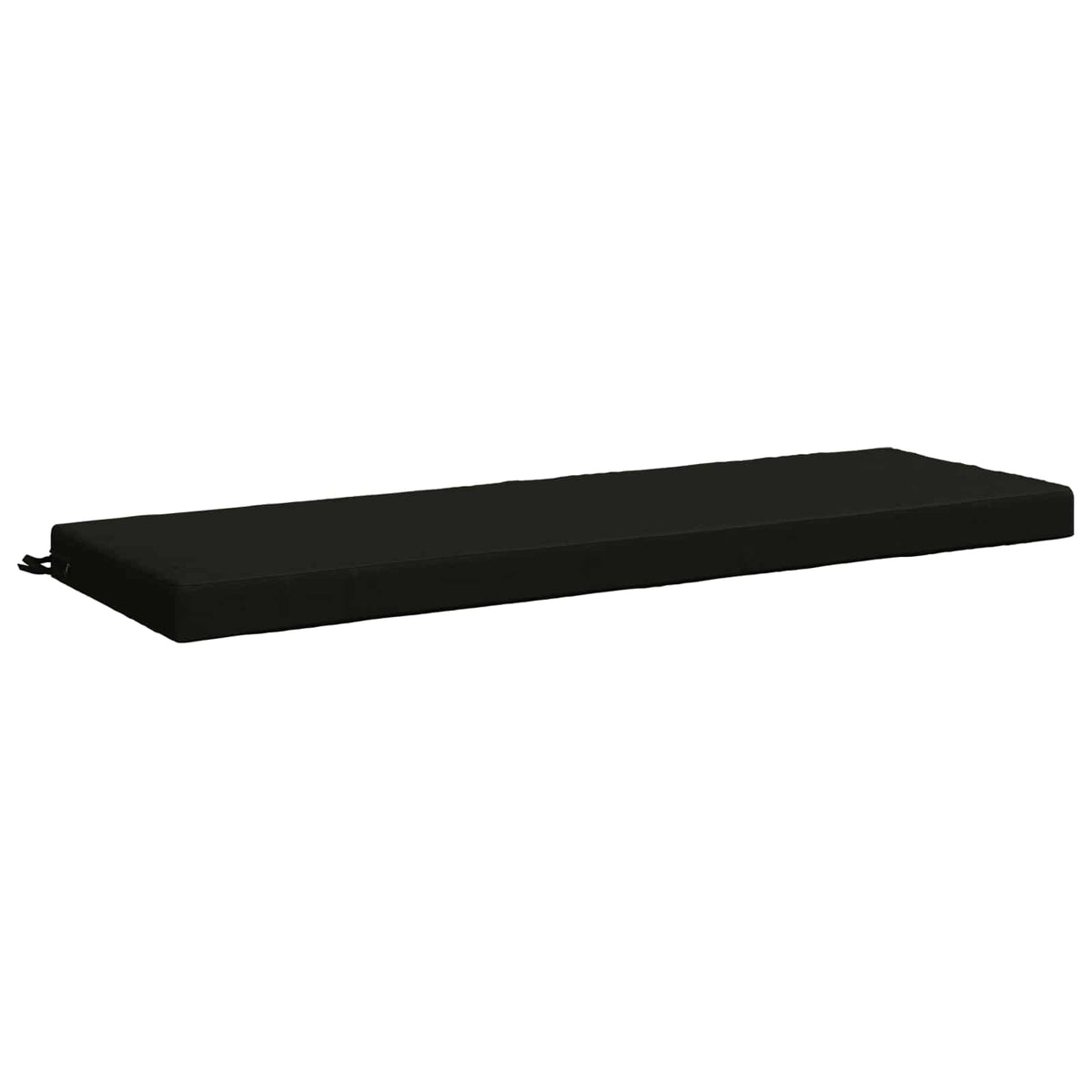 Bench Cushion SOEST 100% Polyester Black 140 x 50 x 8 cm