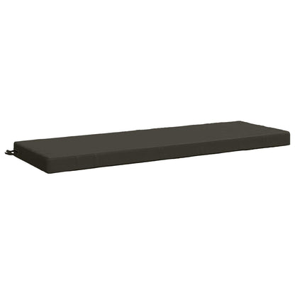 Bench Cushion SOEST 100% Polyester Anthracite 140 x 50 x 8 cm