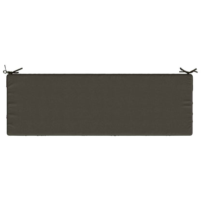 Bench Cushion SOEST 100% Polyester Anthracite 140 x 50 x 8 cm