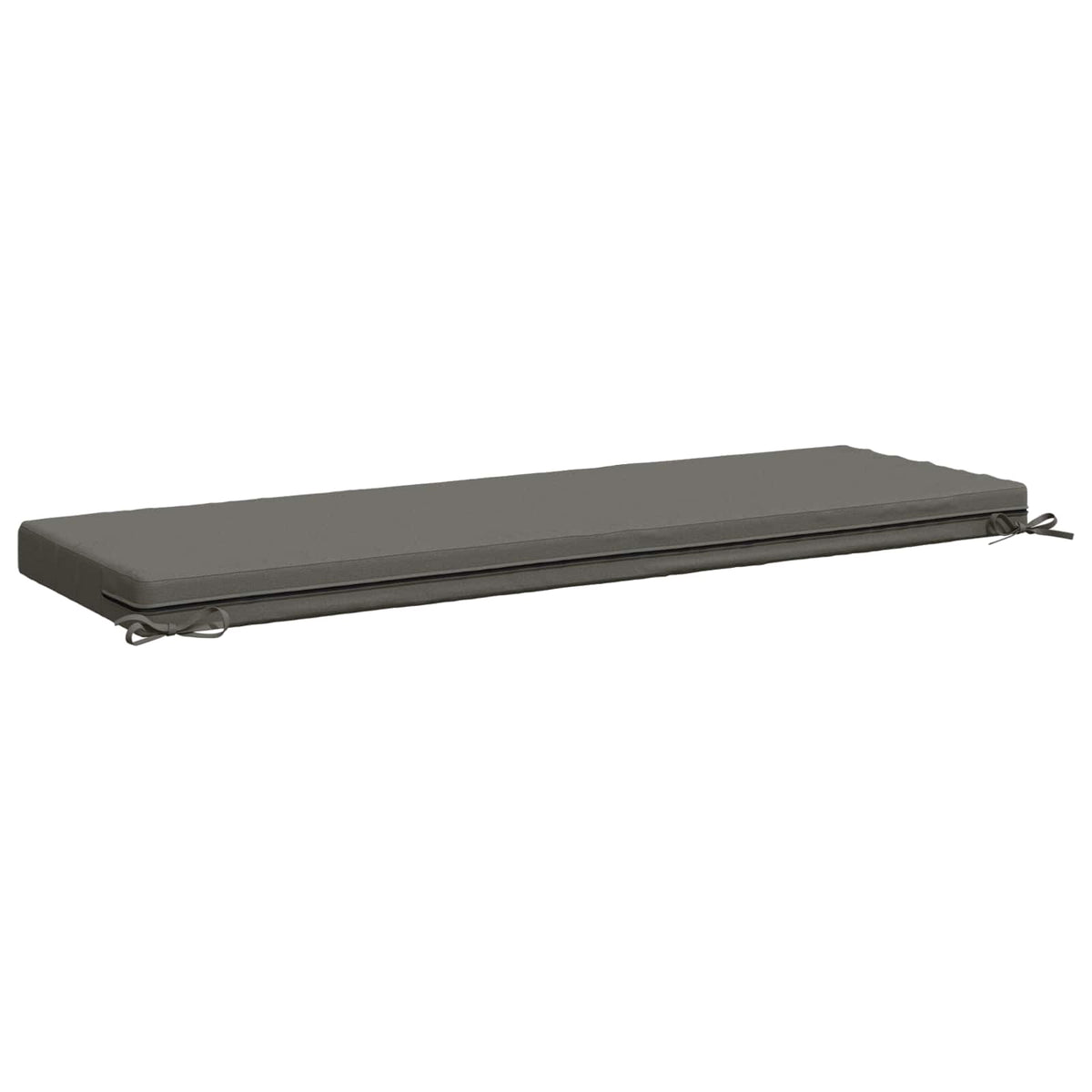 Bench Cushions SOEST 2 pcs 100% Polyester Grey 140 x 50 x 8 cm