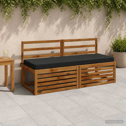 Bench Cushions SOEST 2 pcs 100% Polyester Anthracite