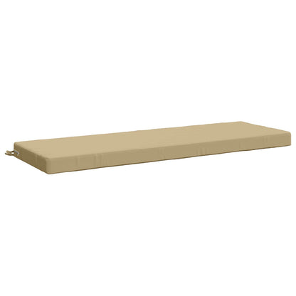 Bench Cushion SOEST 100% Polyester Beige 140 x 50 x 8 cm