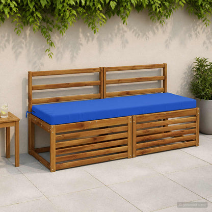Bench Cushion SOEST 100% Polyester Royal Blue 150 x 50 x 8 cm