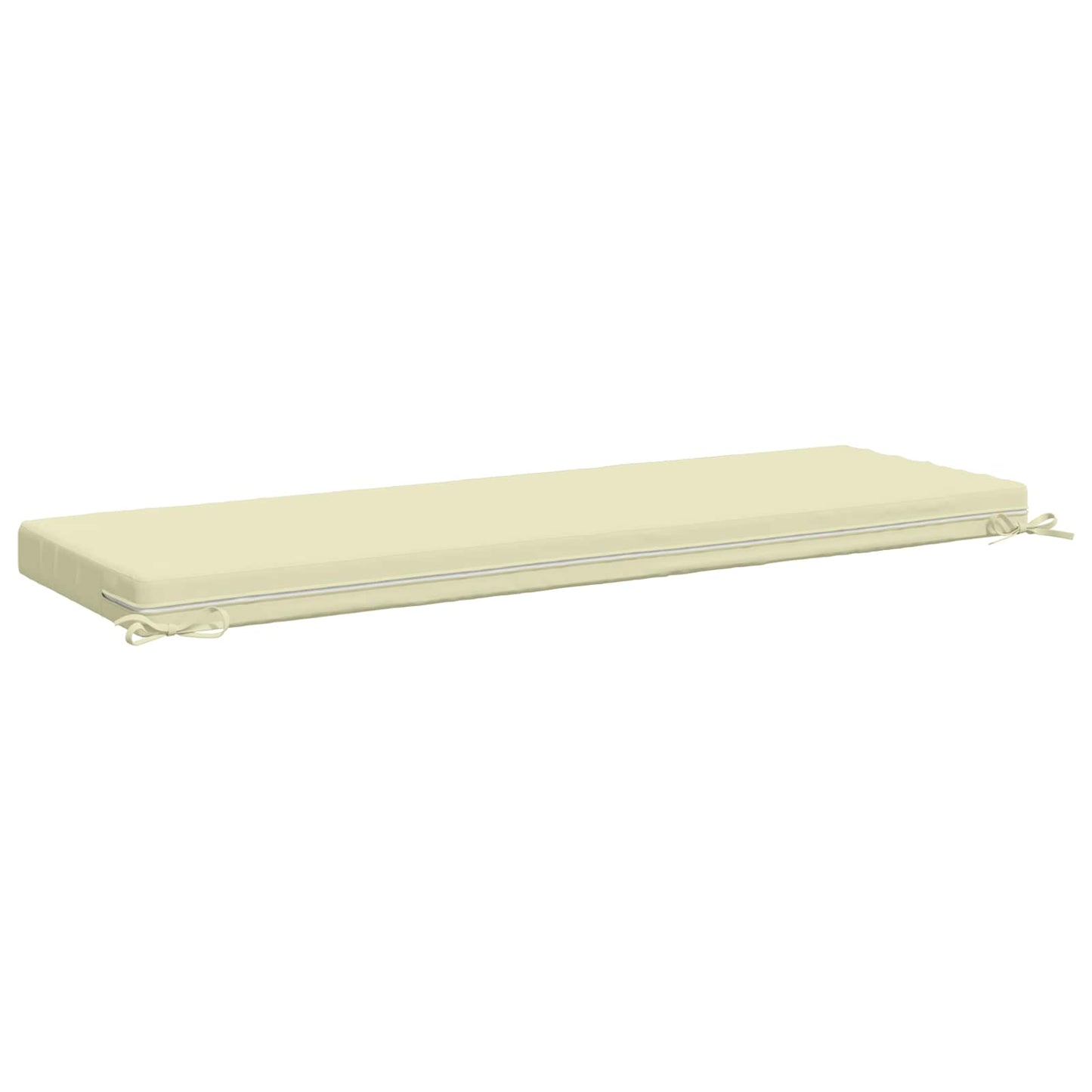 Bench Cushion SOEST 100% Polyester Cream 140 x 50 x 8 cm
