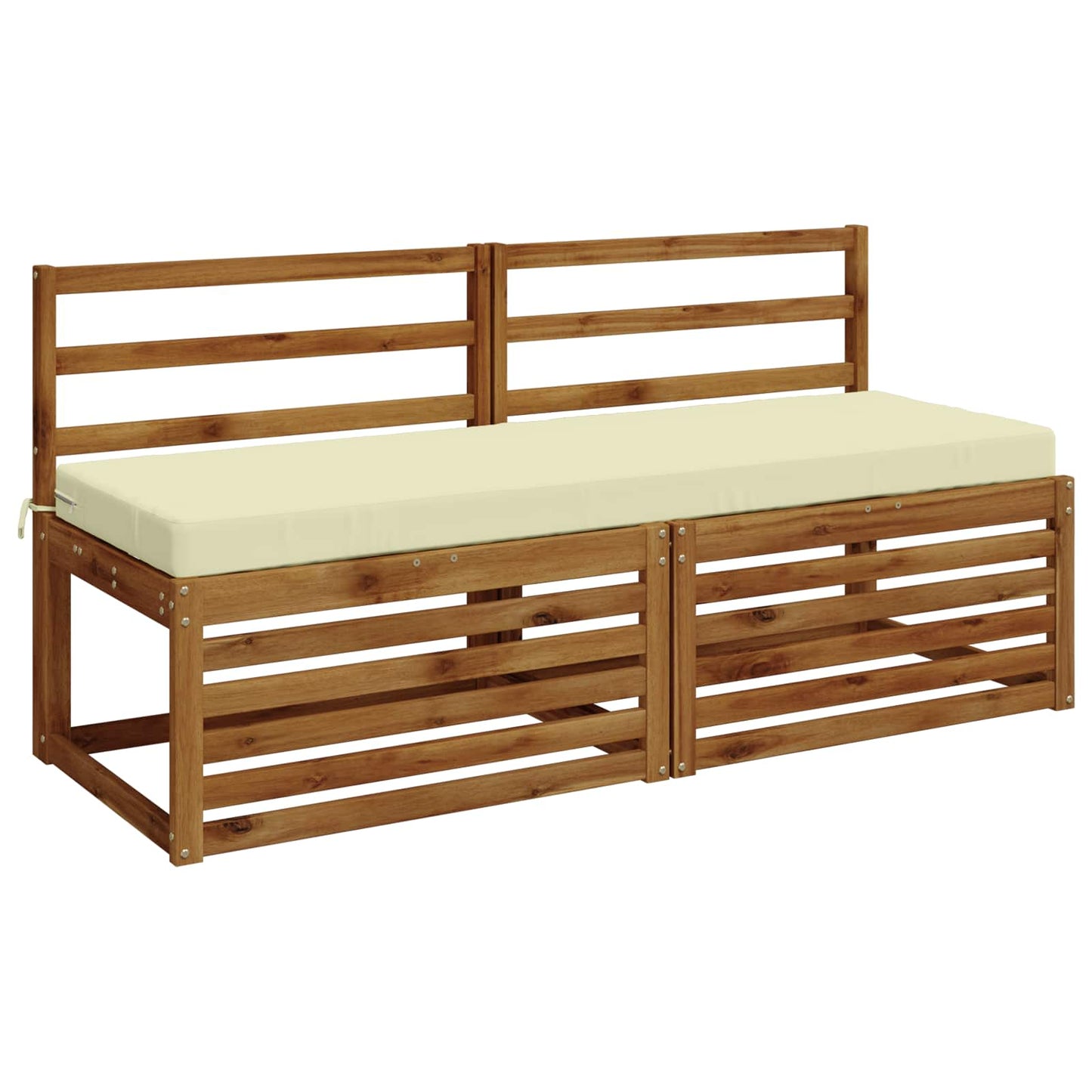 Bench Cushion SOEST 100% Polyester Cream 140 x 50 x 8 cm
