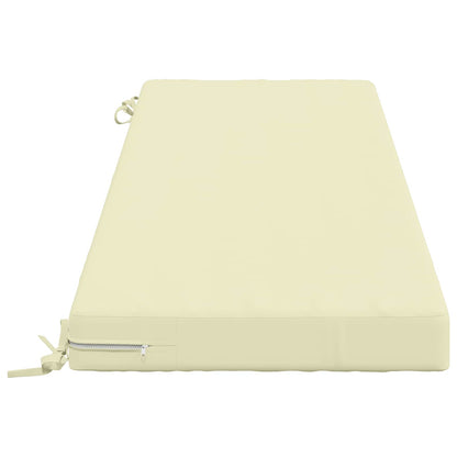 Bench Cushion SOEST 100% Polyester Cream 140 x 50 x 8 cm