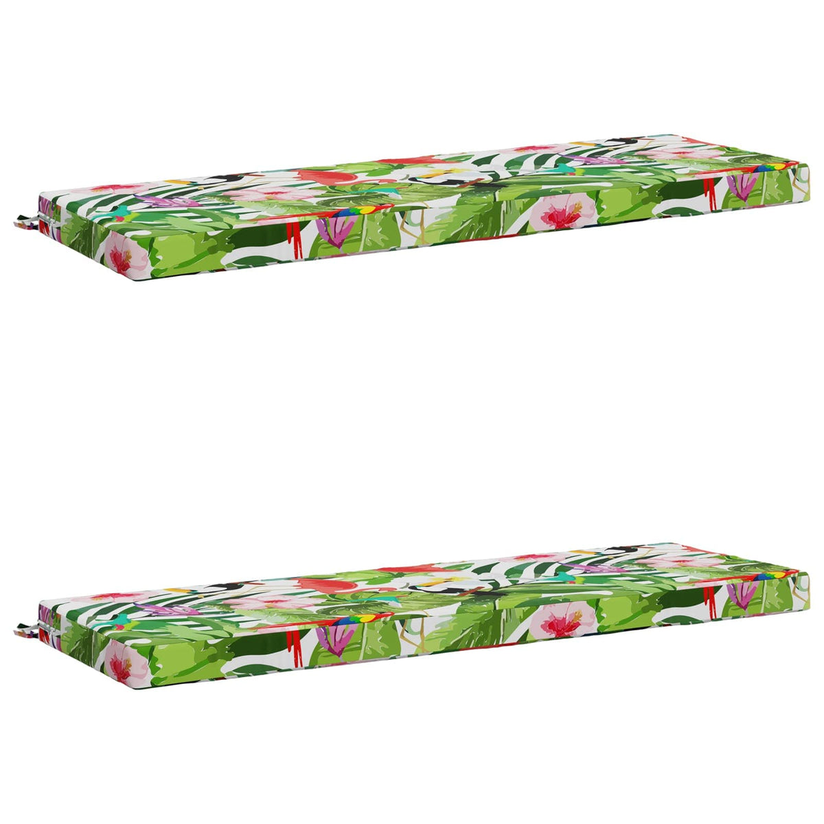 2-Piece Bench Cushions SOEST 2 pcs 100% Polyester Multicolour