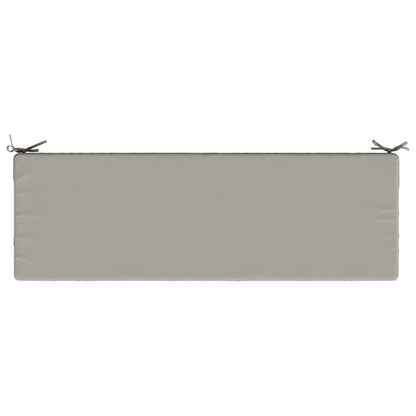 2-Piece Bench Cushions SOEST 2 pcs 100% Polyester Grey