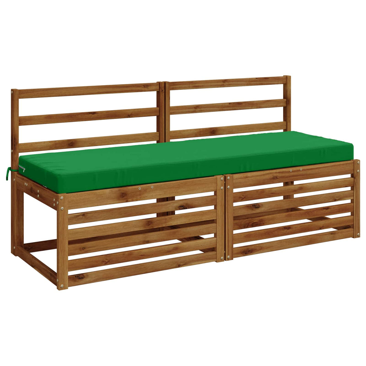 Bench Cushions SOEST 2 pcs 100% Polyester Green 140 x 50 x 8 cm