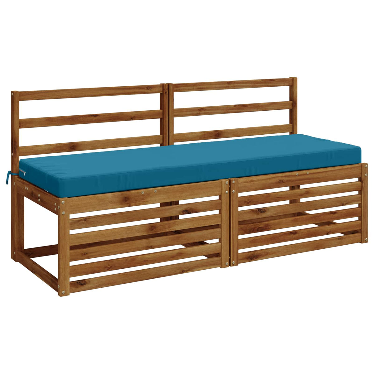 Bench Cushion SOEST 100% Polyester Light Blue 140 x 50 x 8 cm