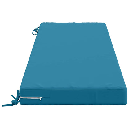 Bench Cushion SOEST 100% Polyester Light Blue 140 x 50 x 8 cm