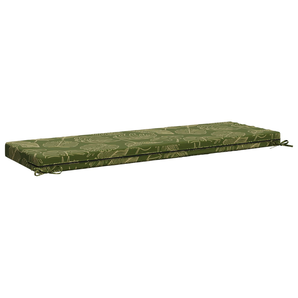 Bench Cushions SOEST 2 pcs 100% Polyester Leaf Design