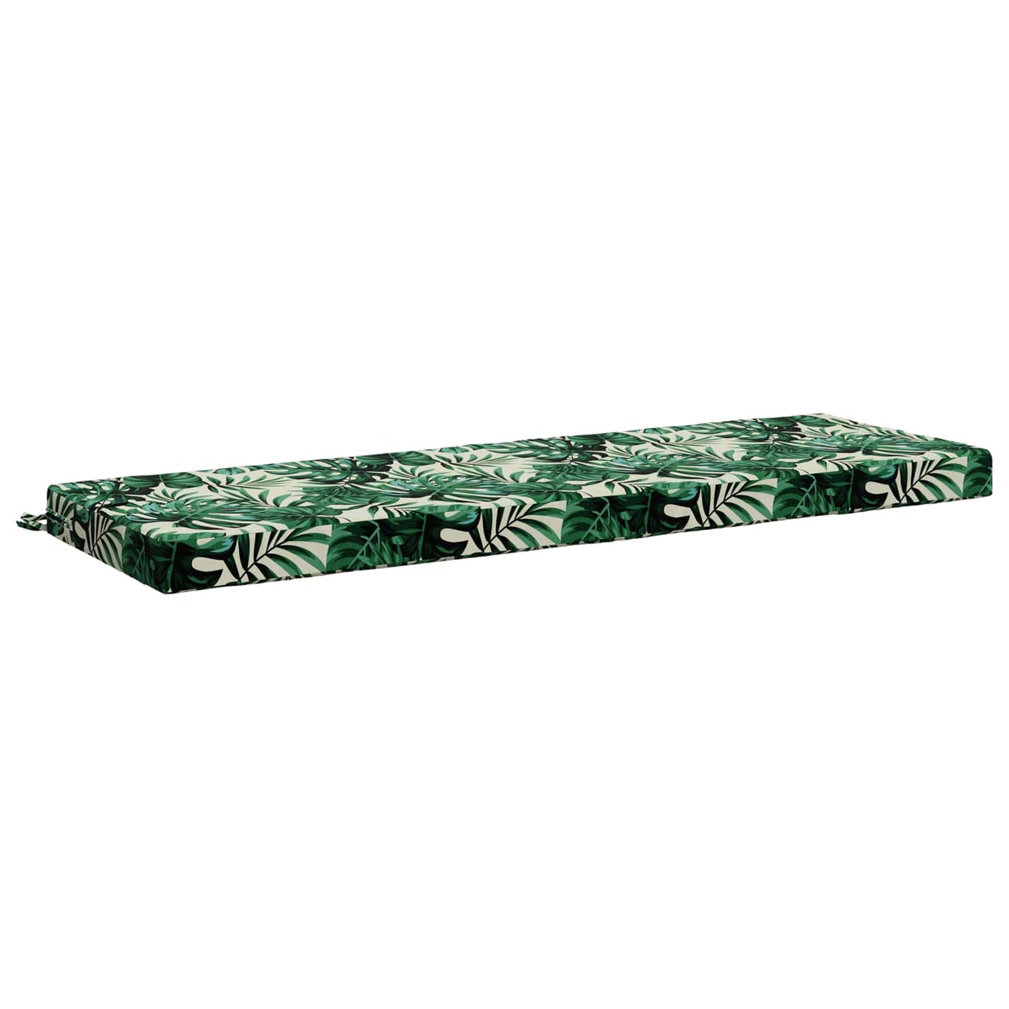 Bench Cushion SOEST 100% Polyester Leaf Pattern 140 x 50 x 8 cm